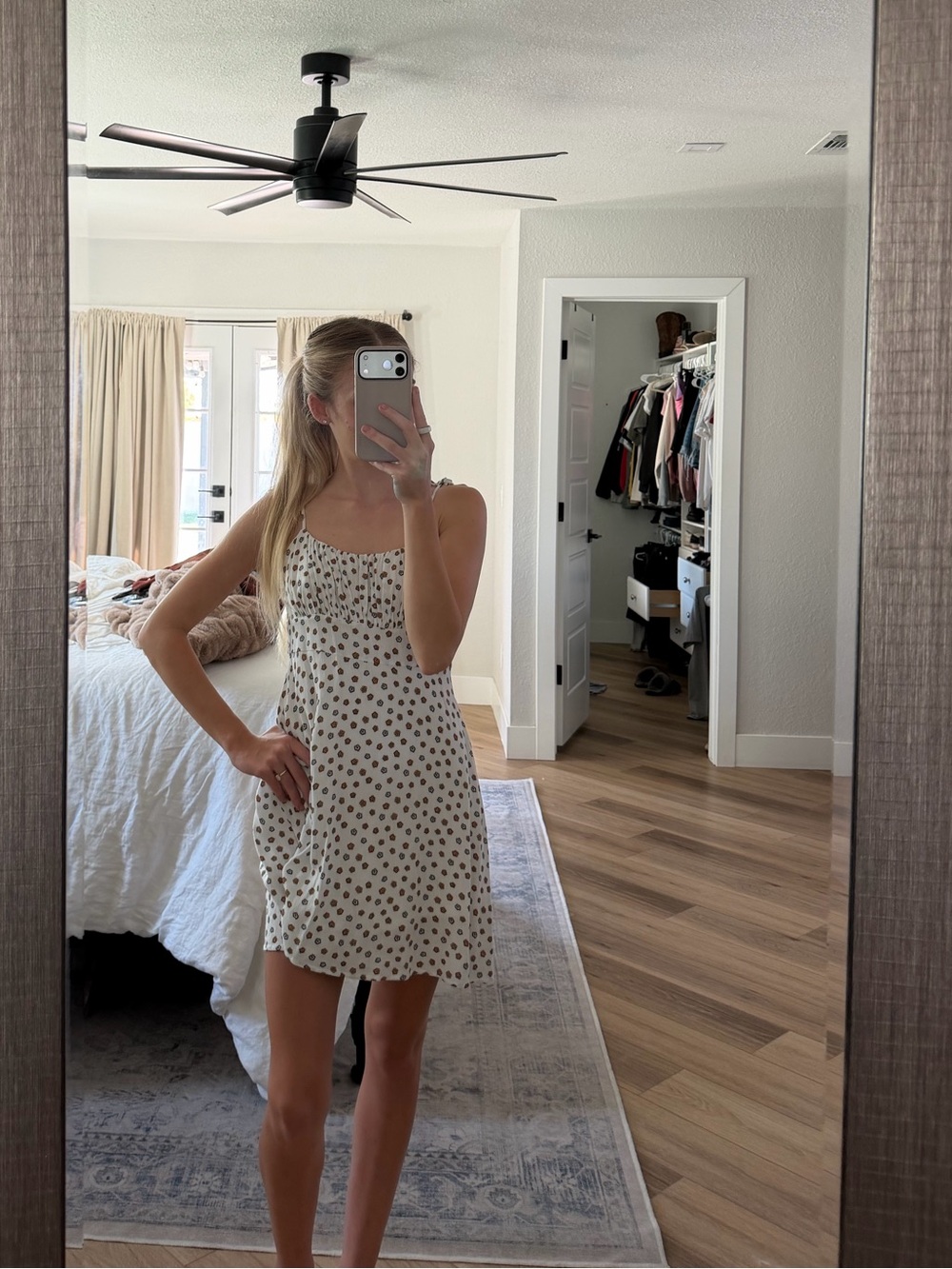 La Hearts Floral Mini Slip Dress